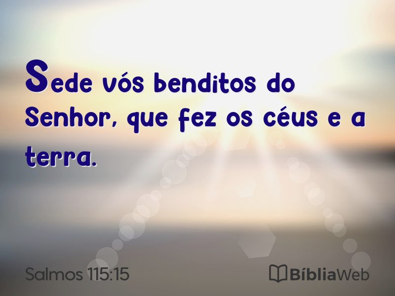 Salmos 115:15 em imagem para compartilhar