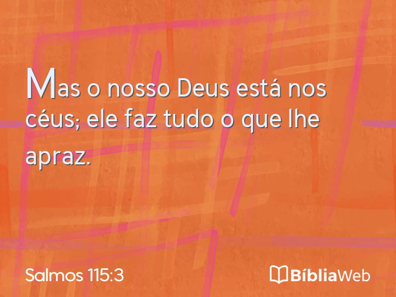 Salmos 115:3 em imagem para compartilhar