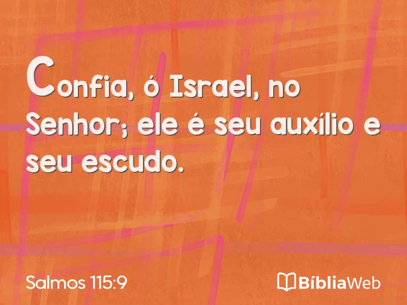 Salmos 115:9 em imagem para compartilhar