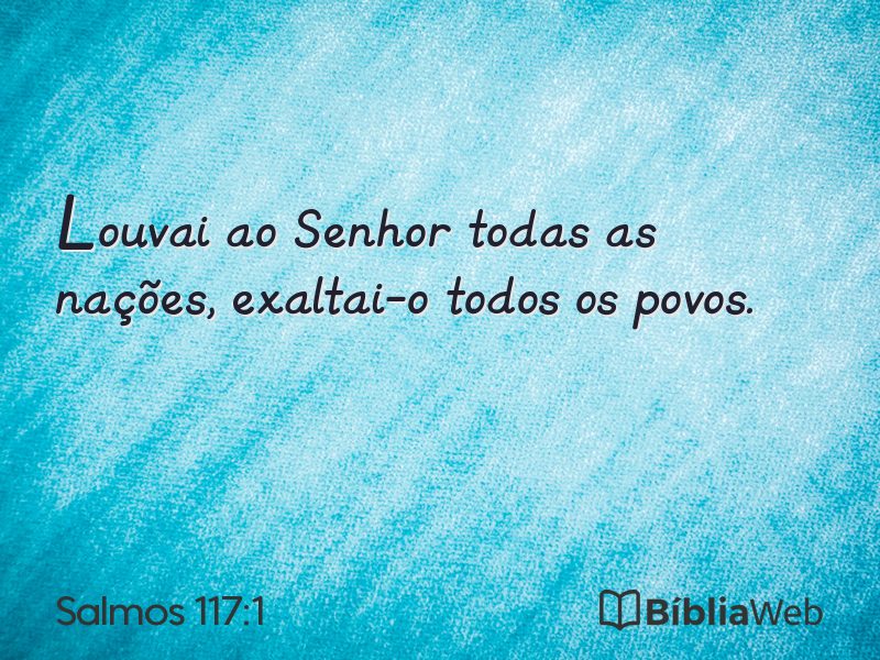 Salmos 117:1 em imagem para compartilhar
