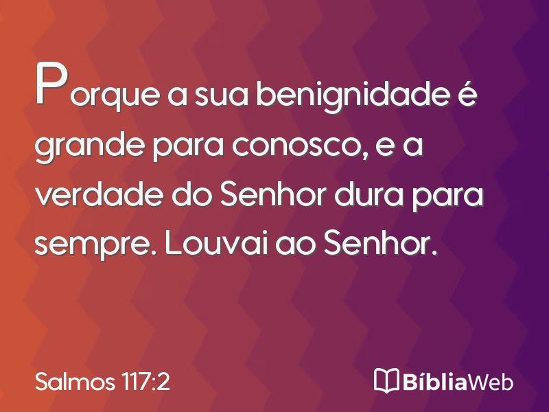 Salmos 117:2 em imagem para compartilhar