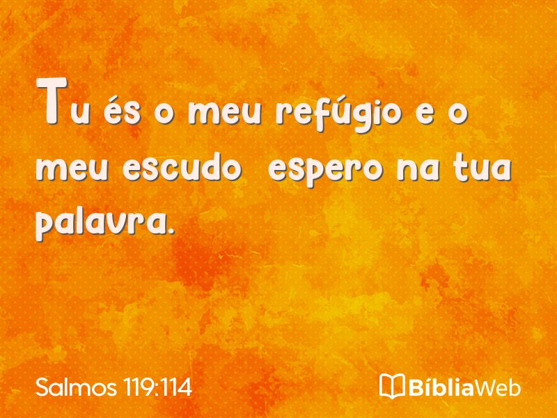Salmos 119:114 em imagem para compartilhar