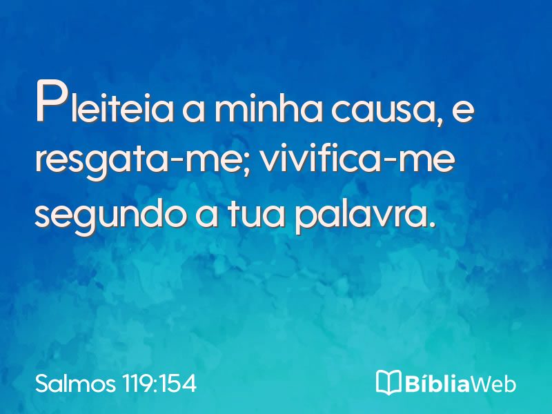 Salmos 119:154 em imagem para compartilhar