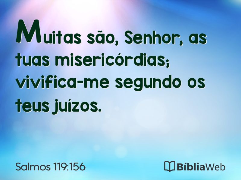 Salmos 119:156 em imagem para compartilhar