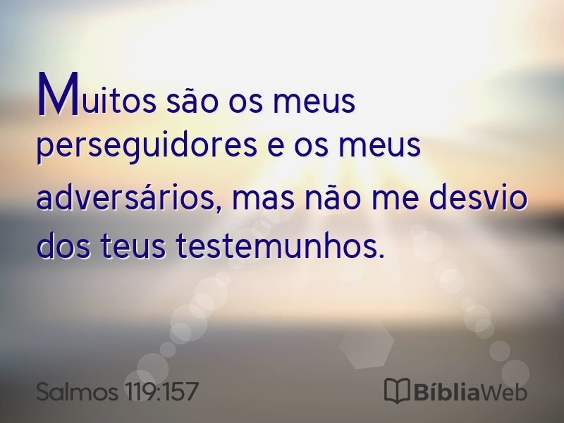 Salmos 119:157 em imagem para compartilhar