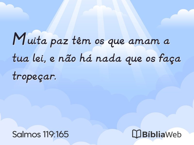 Salmos 119:165 em imagem para compartilhar