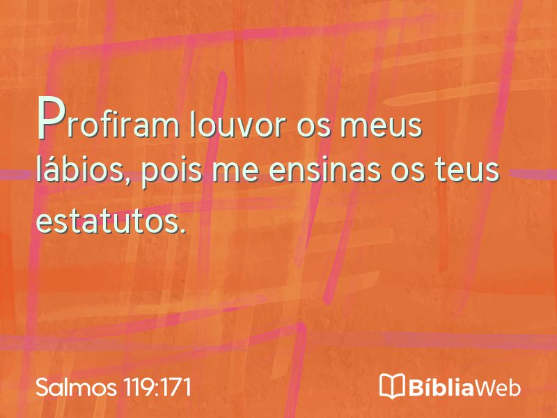 Salmos 119:171 em imagem para compartilhar