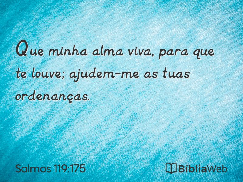 Salmos 119:175 em imagem para compartilhar