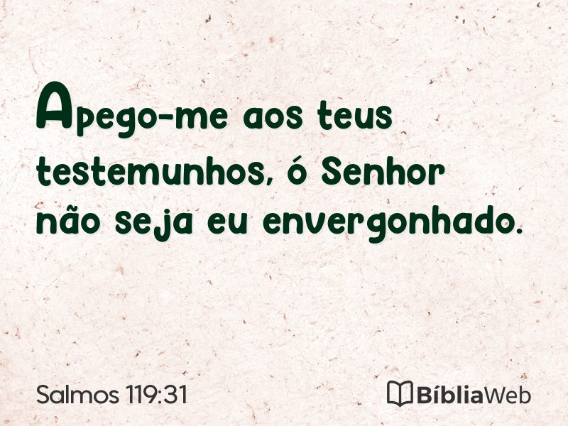 Salmos 119:31 em imagem para compartilhar
