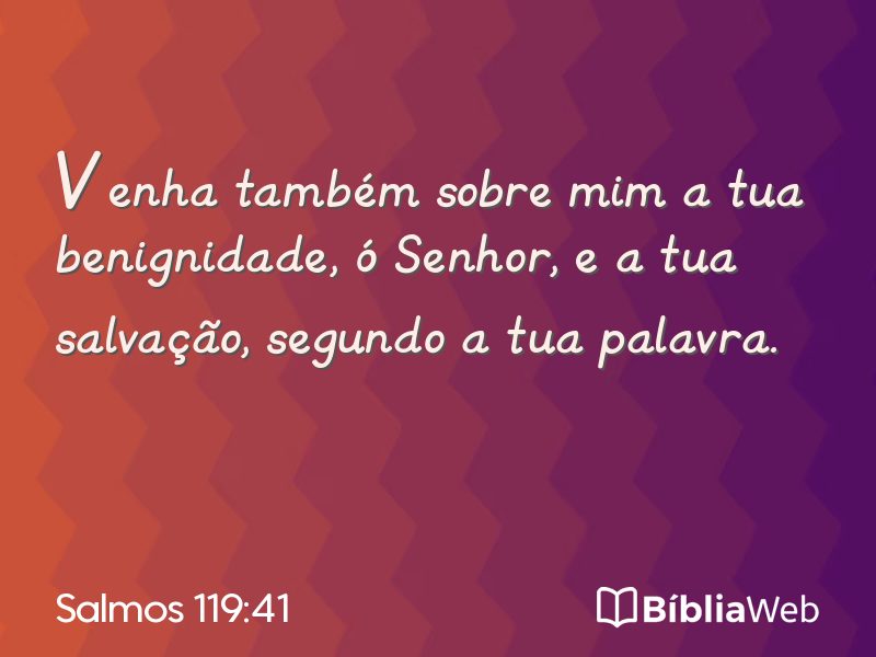 Salmos 119:41 em imagem para compartilhar