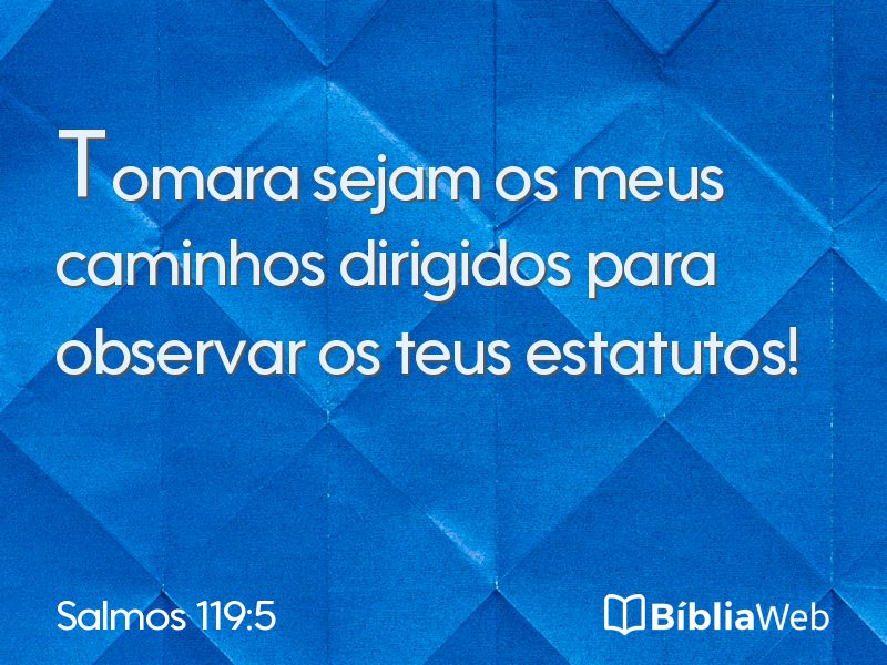 Salmos 119:5 em imagem para compartilhar