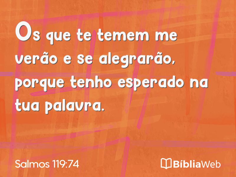 Salmos 119:74 em imagem para compartilhar