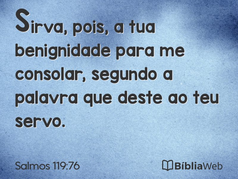Salmos 119:76 em imagem para compartilhar