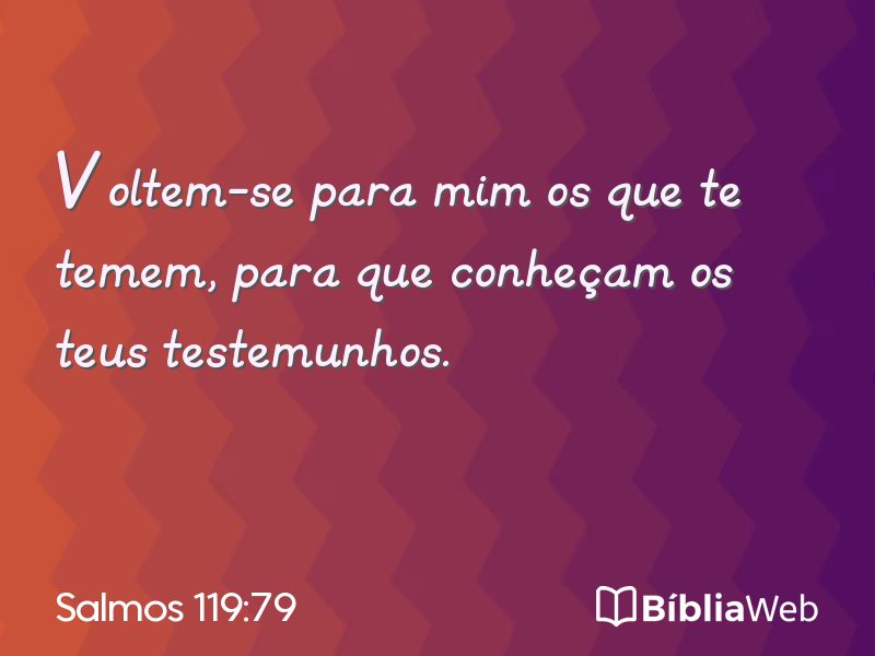 Salmos 119:79 em imagem para compartilhar