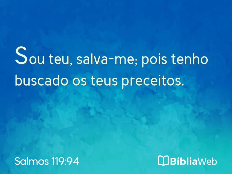 Salmos 119:94 em imagem para compartilhar