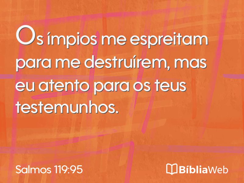 Salmos 119:95 em imagem para compartilhar