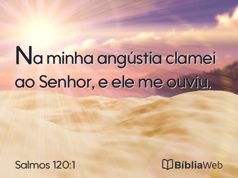 Salmos 120:1 em imagem para compartilhar