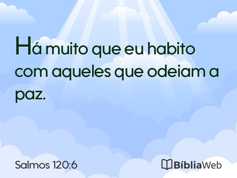 Salmos 120:6 em imagem para compartilhar