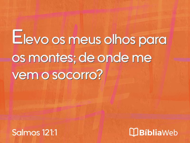 Salmos 121:1 em imagem para compartilhar