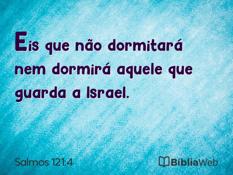 Salmos 121:4 em imagem para compartilhar