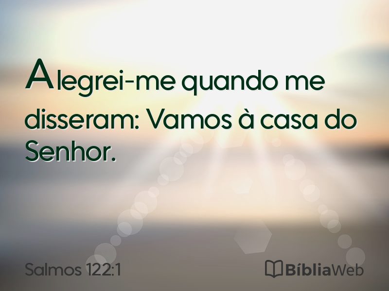 Salmos 122:1 em imagem para compartilhar