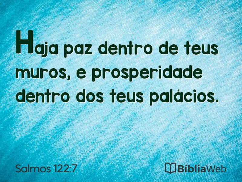 Salmos 122:7 em imagem para compartilhar