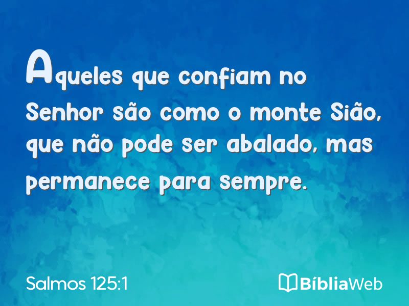 Salmos 125:1 em imagem para compartilhar