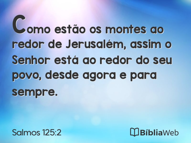 Salmos 125:2 em imagem para compartilhar