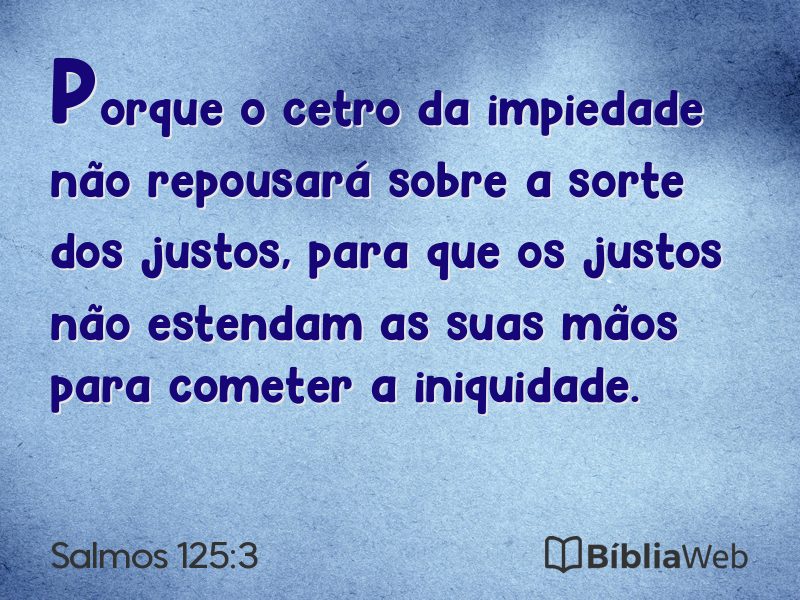 Salmos 125:3 em imagem para compartilhar