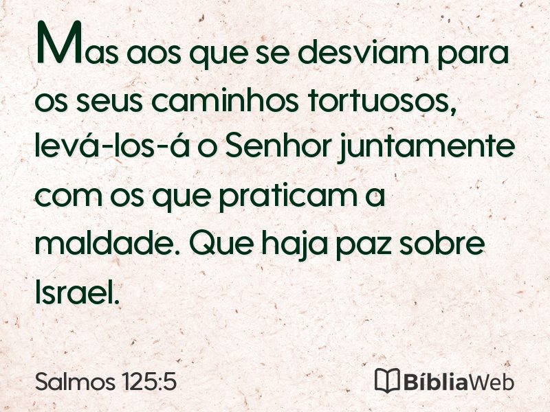 Salmos 125:5 em imagem para compartilhar