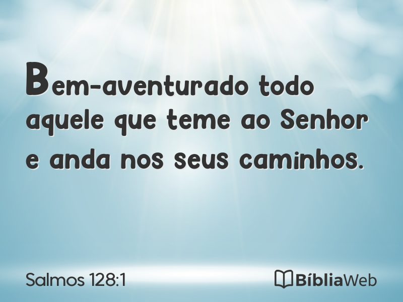 Salmos 128:1 em imagem para compartilhar