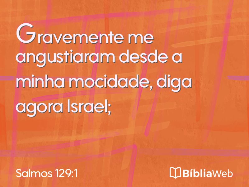 Salmos 129:1 em imagem para compartilhar