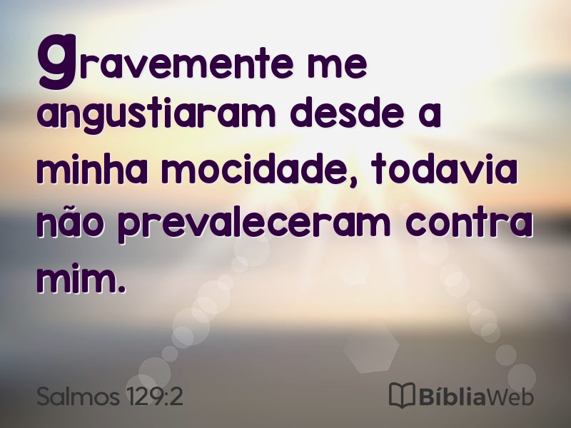 Salmos 129:2 em imagem para compartilhar
