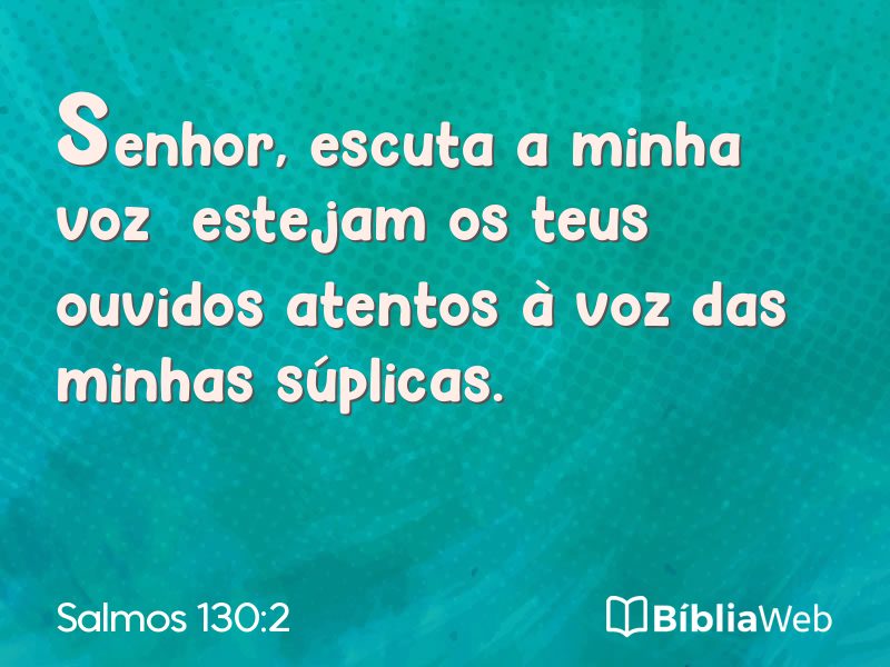 Salmos 130:2 em imagem para compartilhar