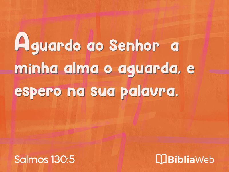 Salmos 130:5 em imagem para compartilhar