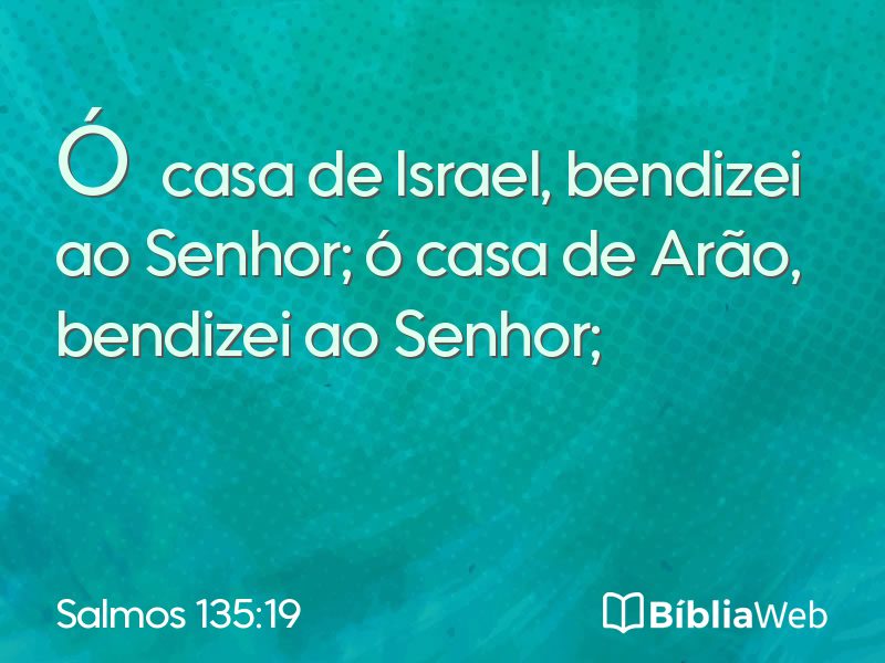 Salmos 135:19 em imagem para compartilhar