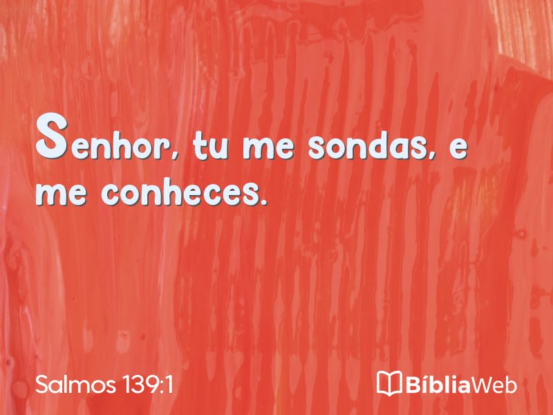 Salmos 139:1 em imagem para compartilhar