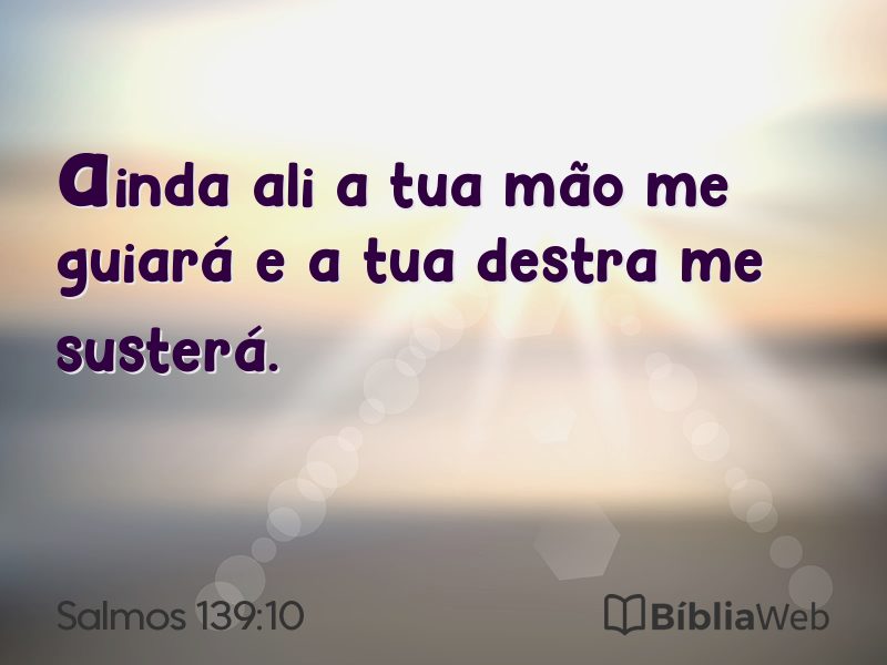 Salmos 139:10 em imagem para compartilhar