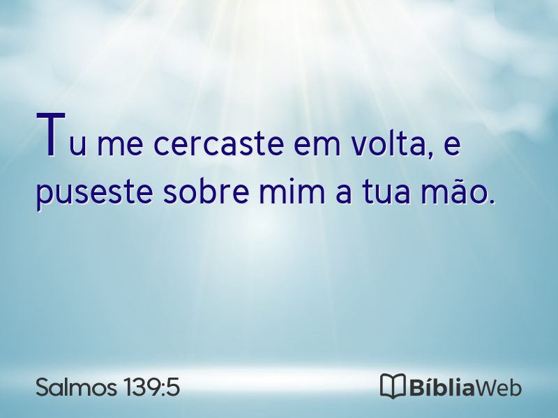Salmos 139:5 em imagem para compartilhar
