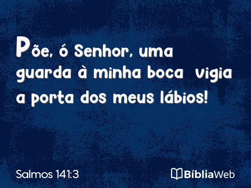 Salmos 141:3 em imagem para compartilhar