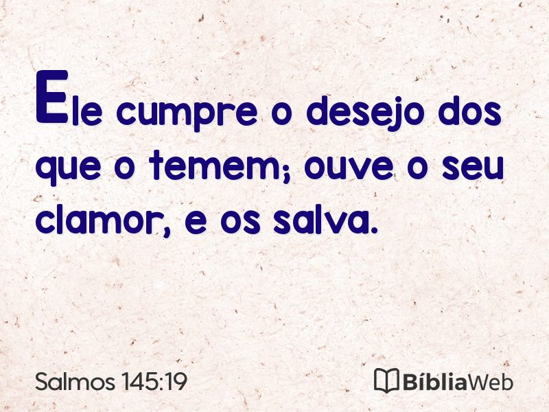 Salmos 145:19 em imagem para compartilhar