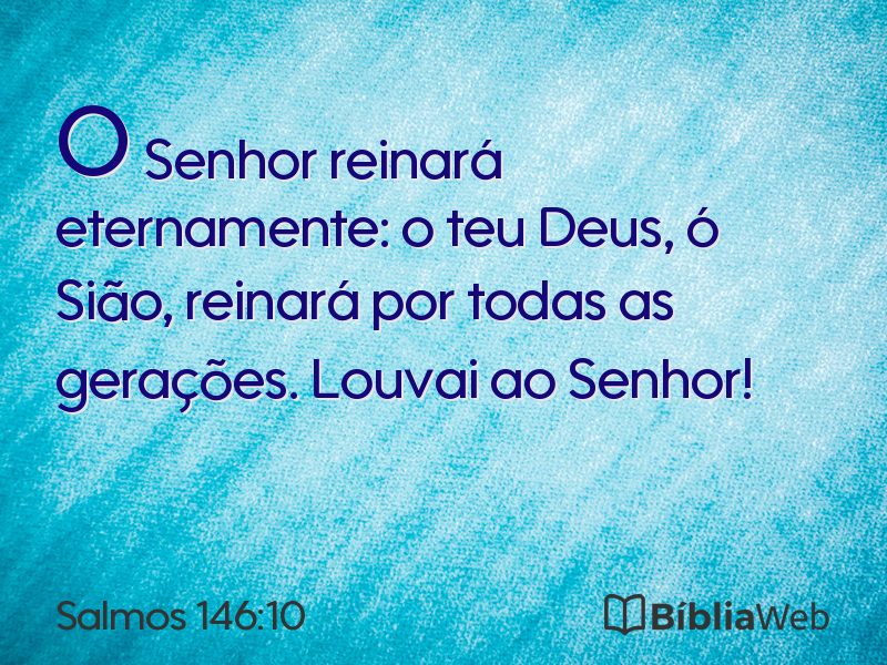 Salmos 146:10 em imagem para compartilhar