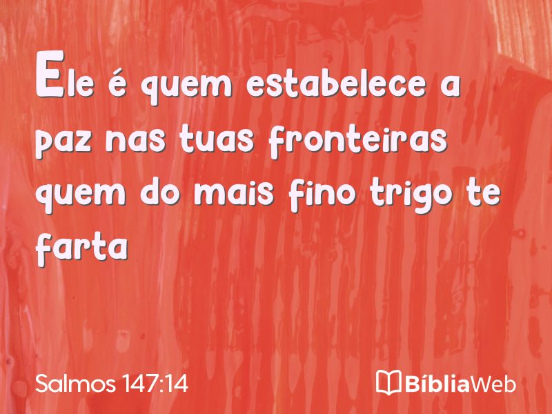 Salmos 147:14 em imagem para compartilhar
