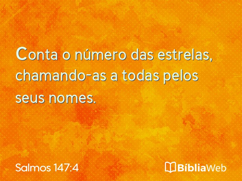 Salmos 147:4 em imagem para compartilhar