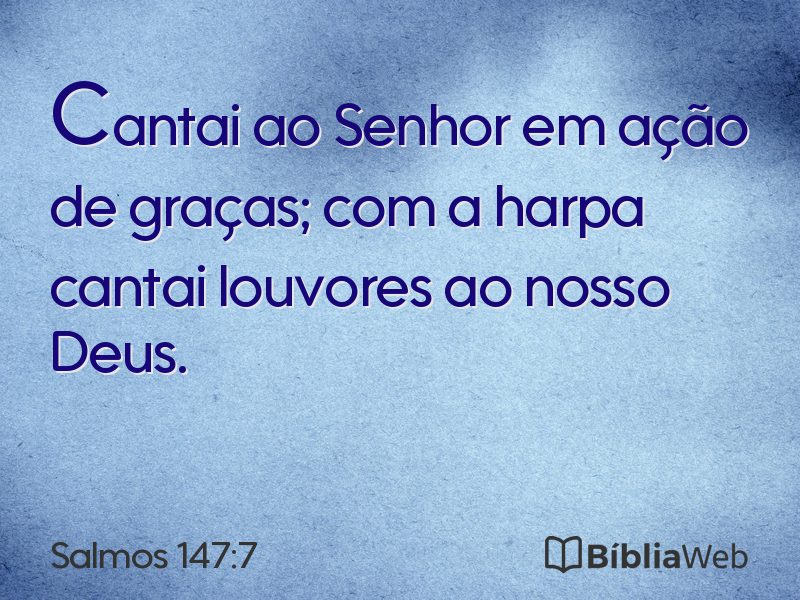 Salmos 147:7 em imagem para compartilhar
