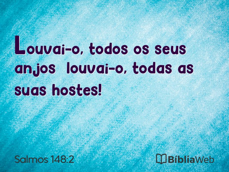 Salmos 148:2 em imagem para compartilhar
