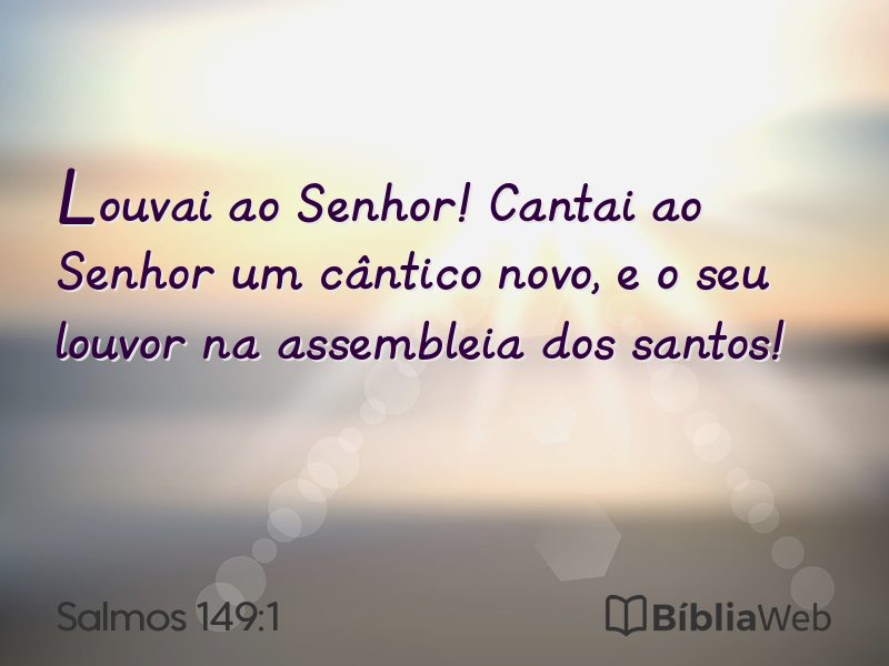 Salmos 149:1 em imagem para compartilhar