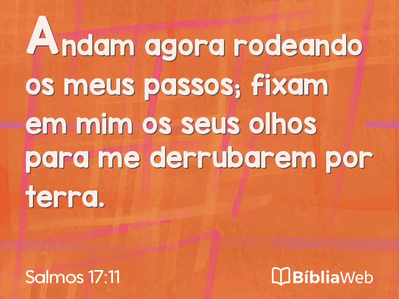 Salmos 17:11 em imagem para compartilhar