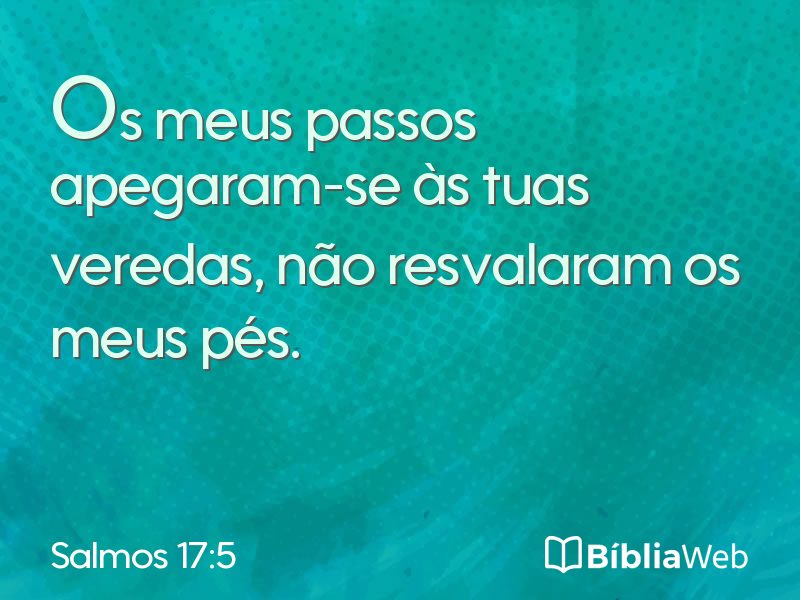 Salmos 17:5 em imagem para compartilhar