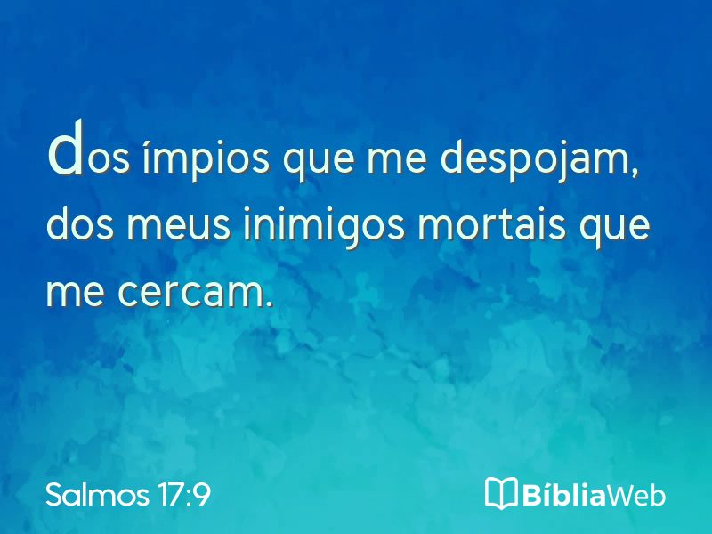 Salmos 17:9 em imagem para compartilhar